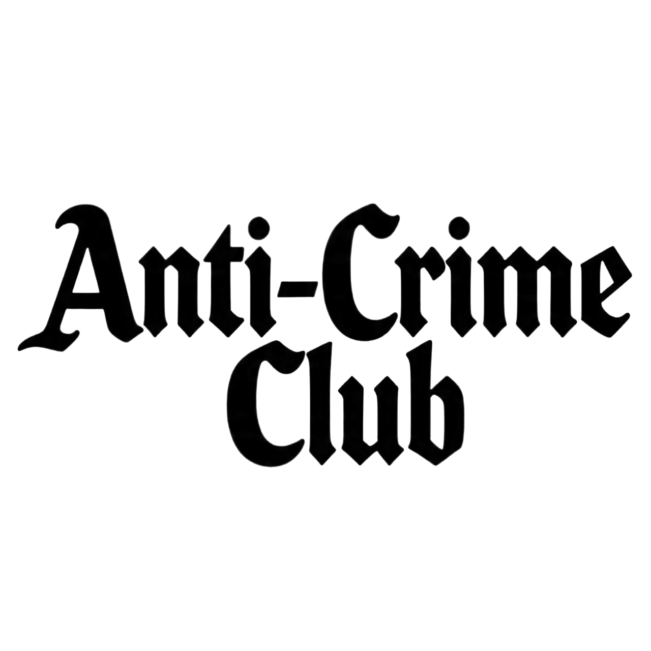 Anti-Crime Club Logo Sticker